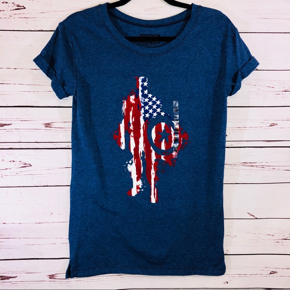 Threadless Captain America Boyfriend Tee